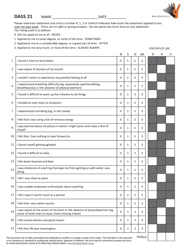 Dass 21  Form