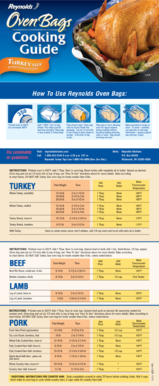 Oven Cooking Bag Method, Illinois Extension