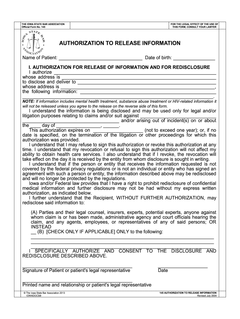 Iowa State Bar Association Forms