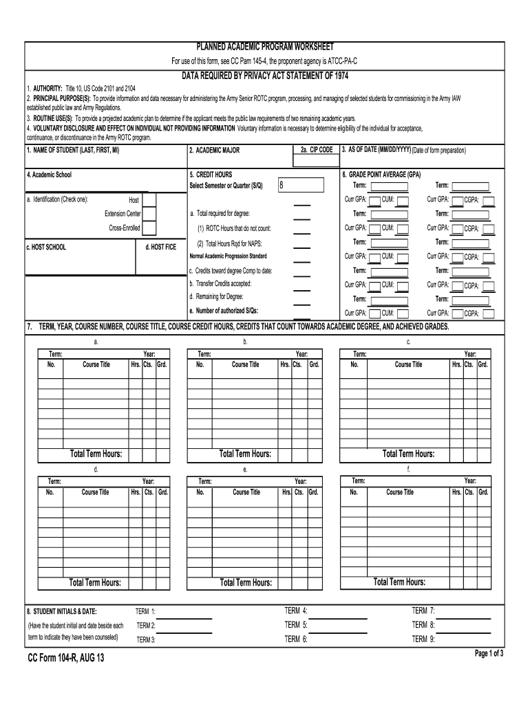  Form Cc 104 R 2013