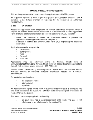 Maabd Application Nevada  Form