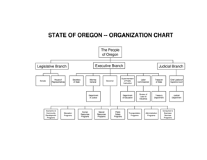 Oregon State Government Organizational Chart  Form
