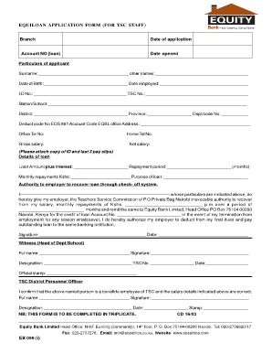 Tsc Loan Approval  Form