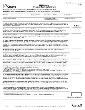 Td1 Summary Form