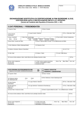 Consolato Italiano Monaco Di Baviera Aire  Form