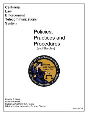 Clets Policies Practices and Procedures  Form