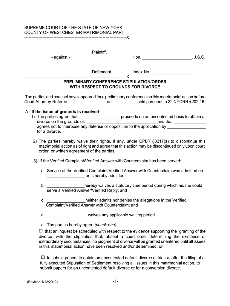 Sample Answer to Divorce Complaint with Counterclaim  Form