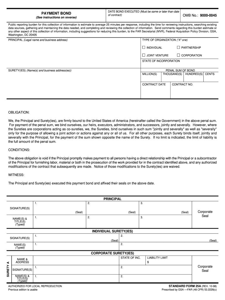  Blank Demo Bond Printables PDF 1998-2024