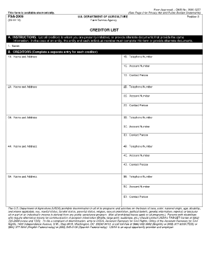 Fsa  Form