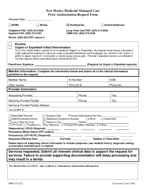 Blue Cross Blue Shield Centennial  Form