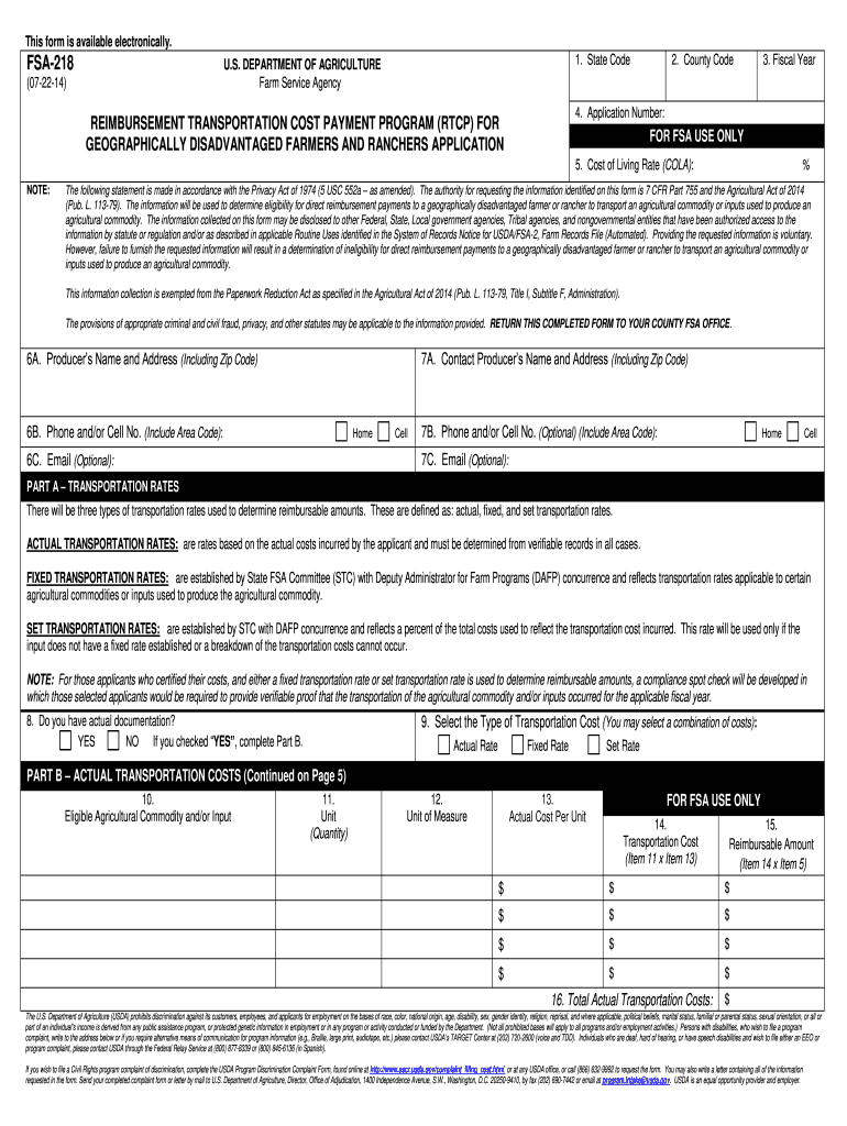  Farm Programs Fsa 2014-2024