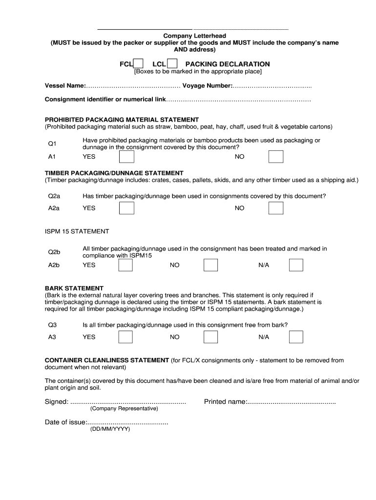 Declaration Accident  Form