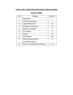 Labour Welfare Fund Forms Download