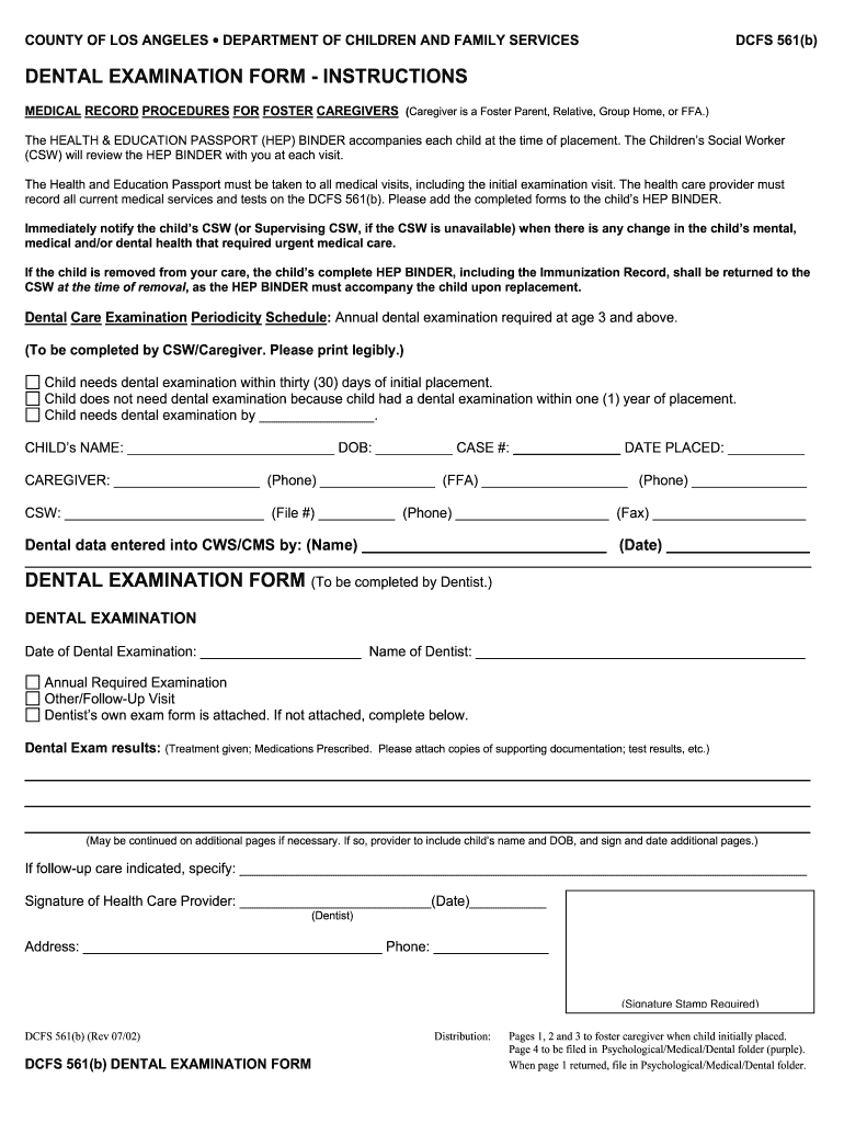  561 B Form 2002-2024