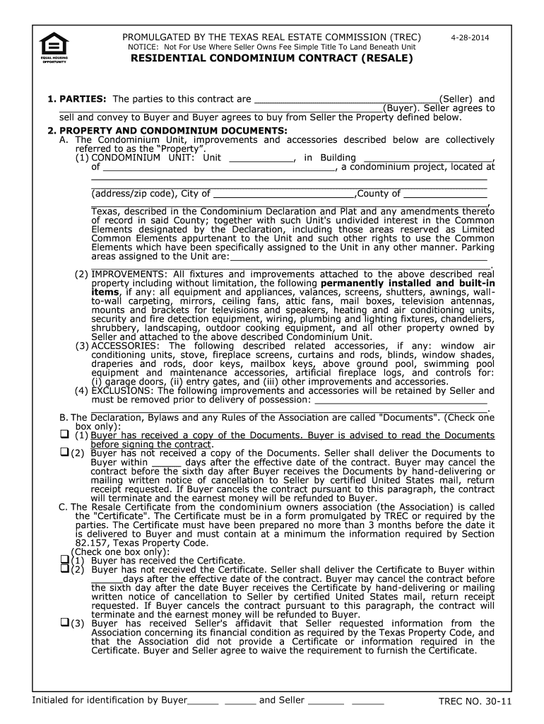  Residential Contract 2014-2024