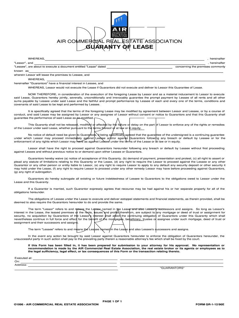 'Lessor', and  Ag Ca  Form