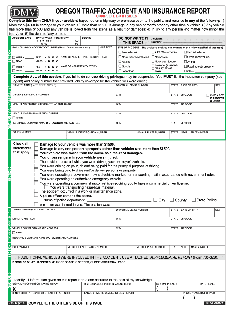  Oregon Dmv Online Accident Report Form 2017