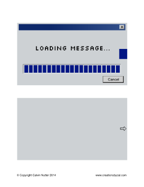 Loading Message Card  Form
