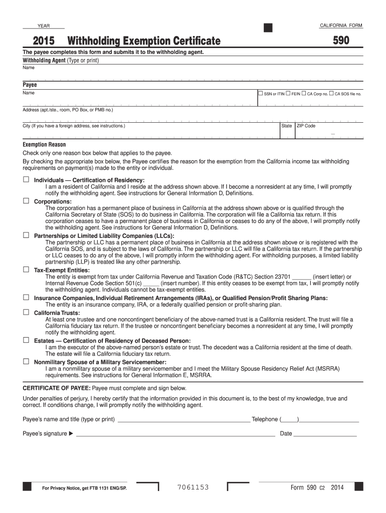  California Form 2019