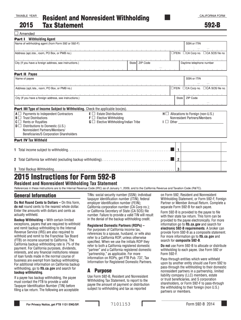  592 B Form 2020