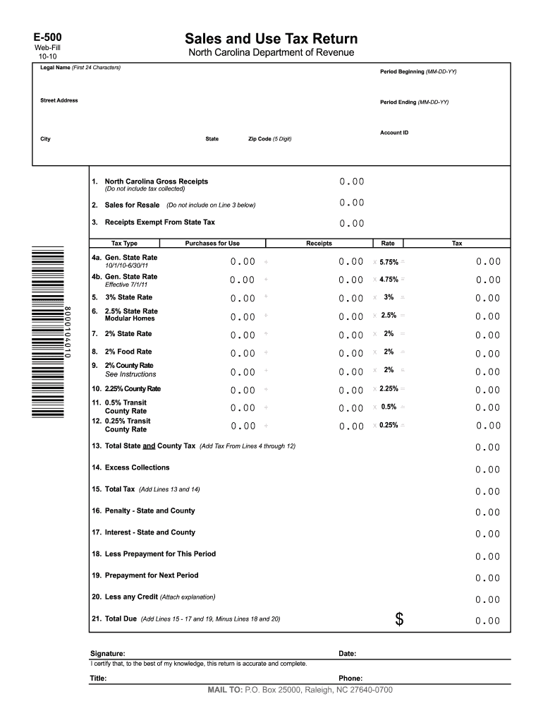  E 500  Form 2010