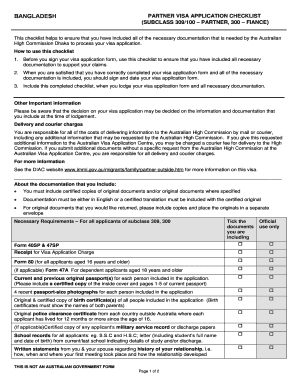 Australia Visa Application Form