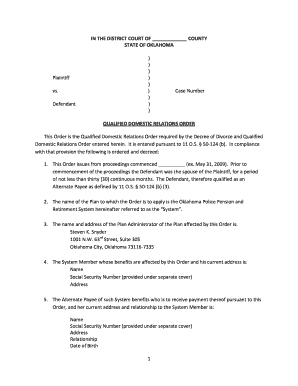 Printable Qdro Forms Fill Out And Sign Printable Pdf Template Signnow