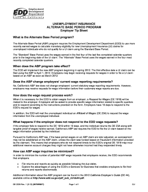 Edd Affidavit Form