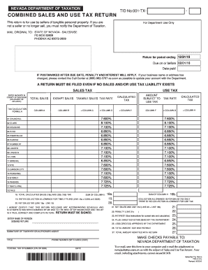  Nevada Use Tax Return 2016-2024