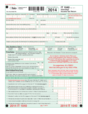 It 1040 it 1040 Tax Ohio  Form