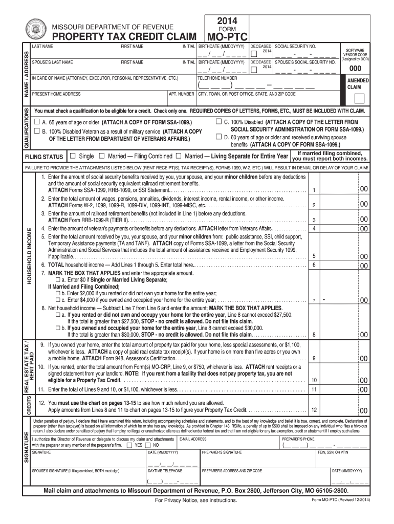  Mo Ptc Form 2019