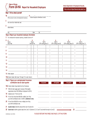 IDES UI HA Internet Ides Illinois  Form