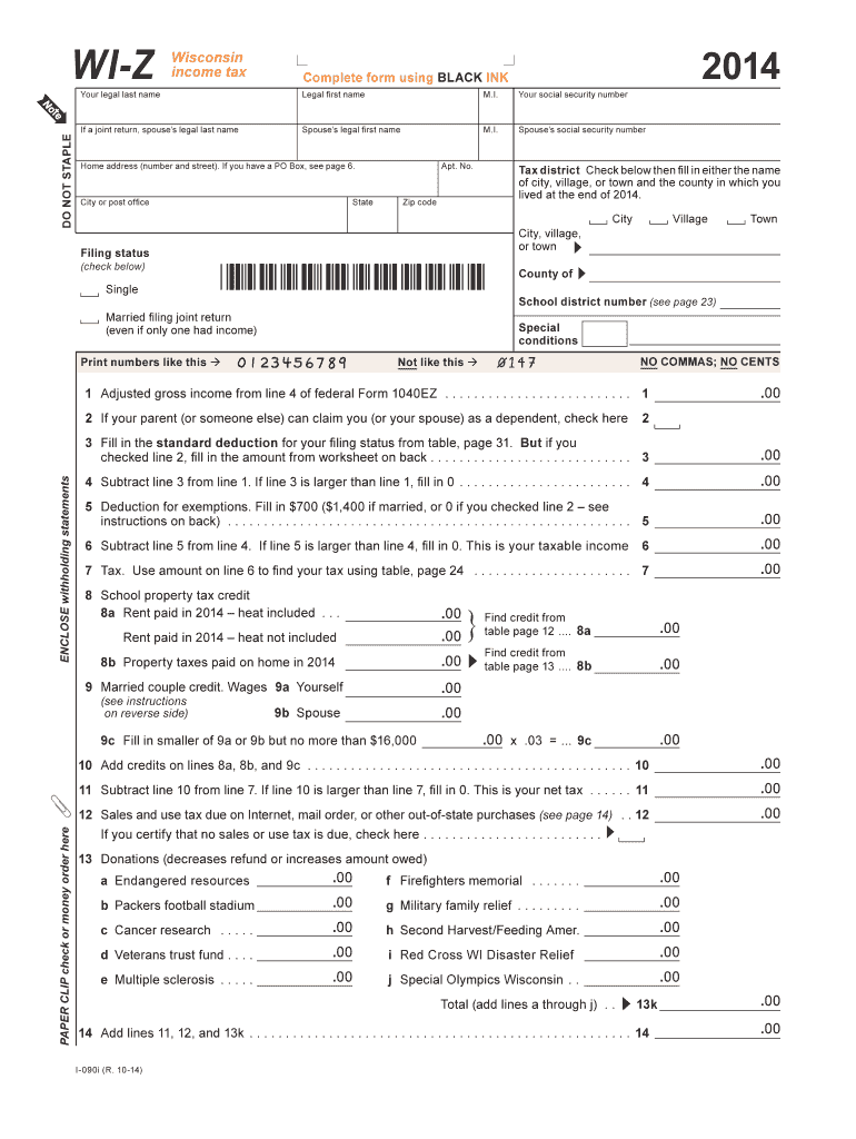  Wi Z Form 2016