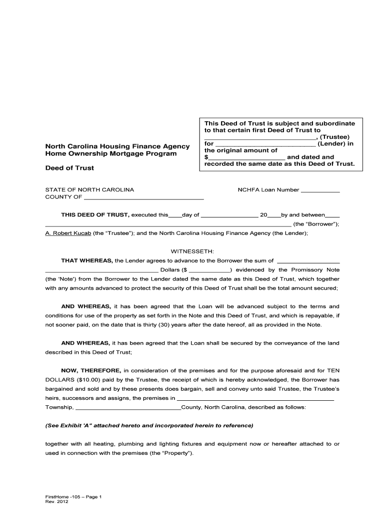  North Carolina Form 2a11 T 2012