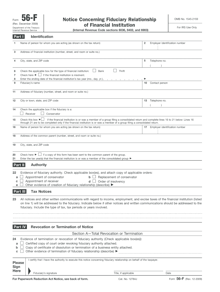 Form 56 Instructions