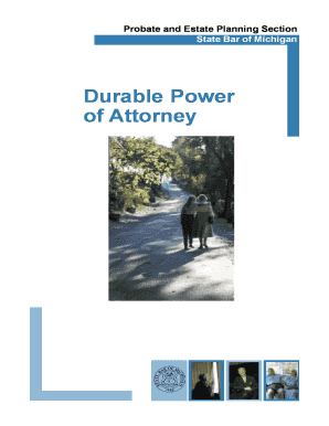 Durable Power of Attorney for Health Care Michigan Fillable  Form