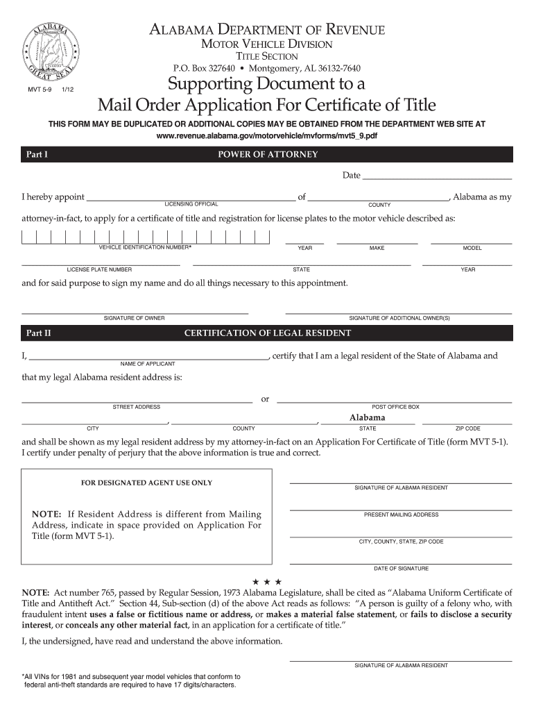 Mvt 5 1e Title Application 2012-2023