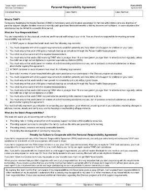 Form 1073 for Tanf