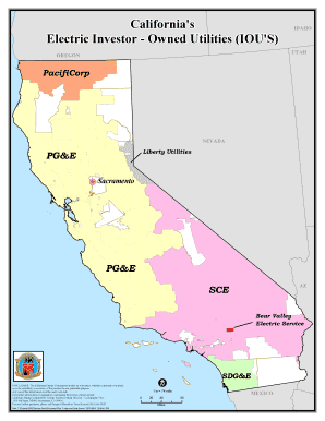 California Utility Map  Form