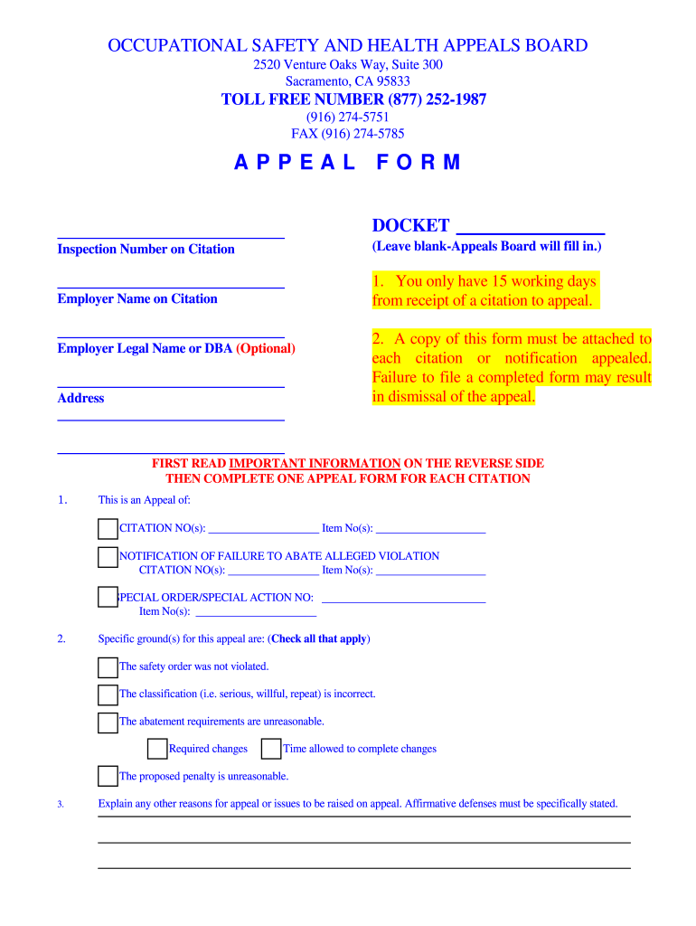  Leave Blank Appeals Board Will Fill in Dir Ca 2020-2024