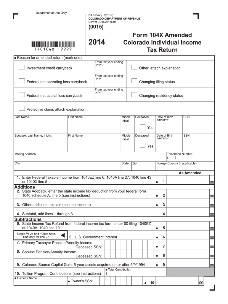 Colorado Tax Forms