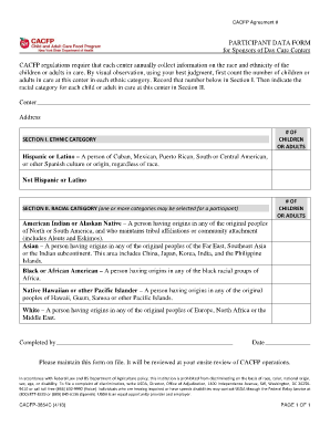 Participant Data Form Doh 3854