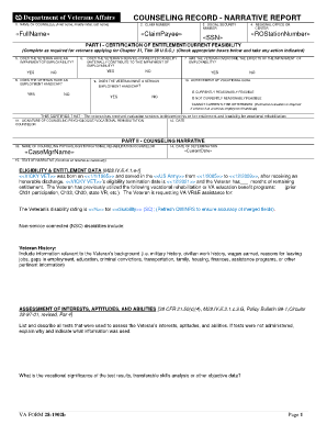 Va Form 28 8606