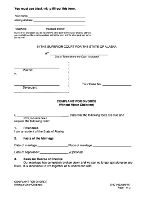 Filable Adobe PDF Alaska Court Documents  Form