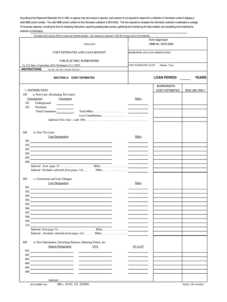 Rus Form 740c Fillable
