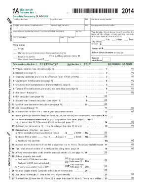 Wi 1a Online Fillable Tax Form