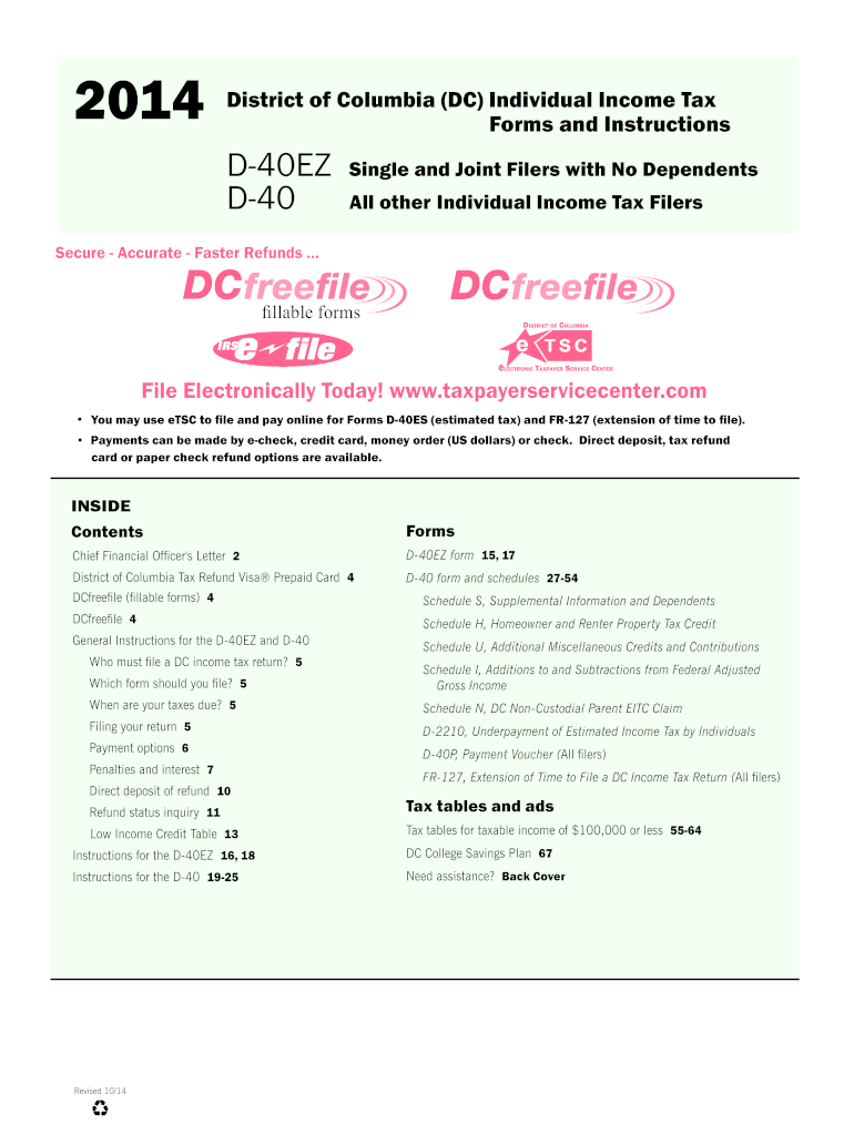  D 40  Form 2014