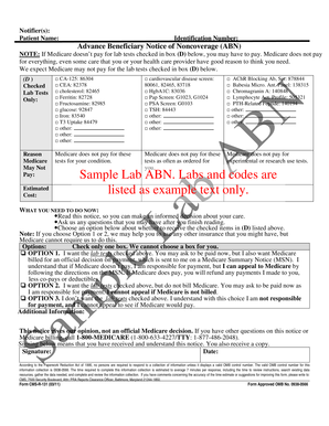 Example of Abn  Form