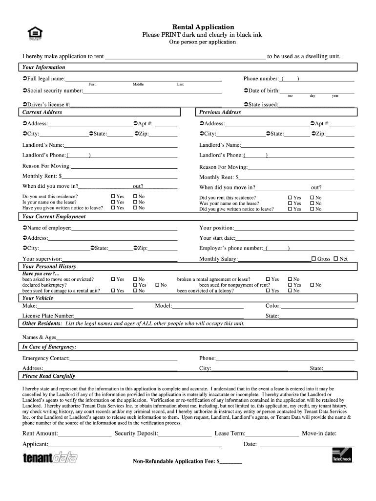 How To Fill Out A Rental Application Form - www.vrogue.co