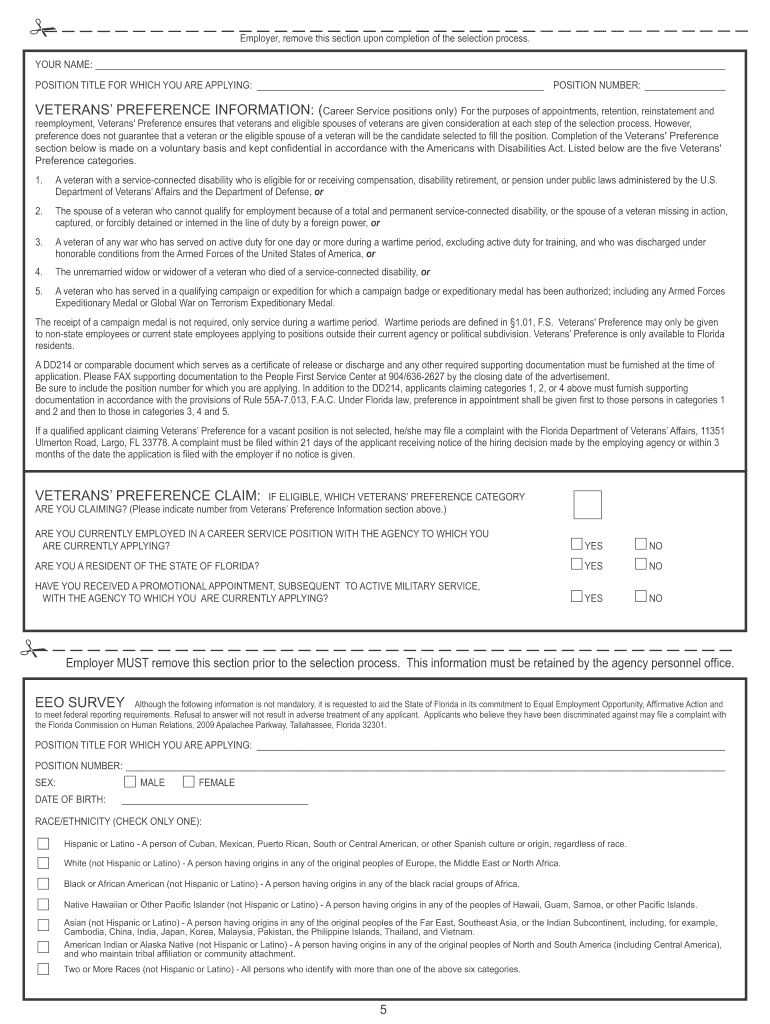 Florida Unemployment Application  Form